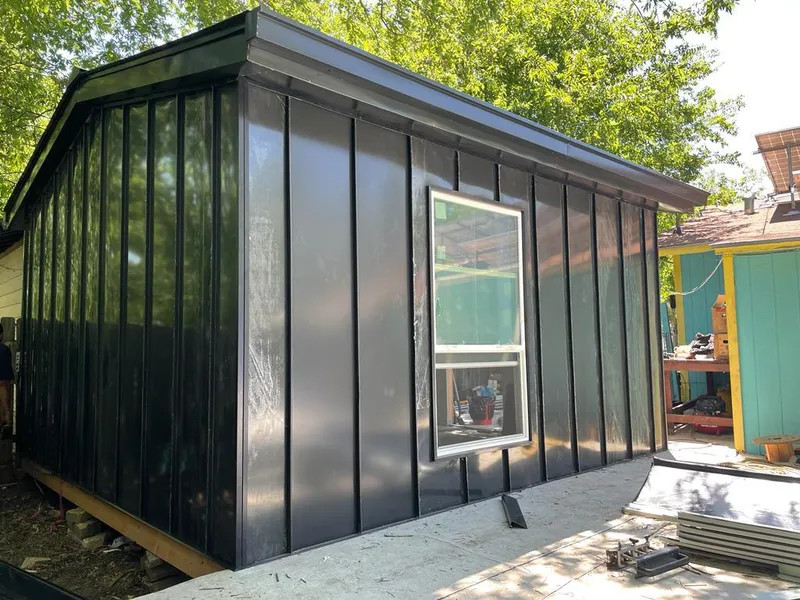 Black standing seam metal wall panels for Metal Roof Installation in Union Gap